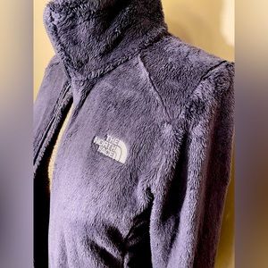 North Face Dark Purple Full Zip Fleece Jacket Small